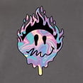 thumbnail image 6 of Wild Bobby Trippy Happy Face Women Slim Fit Junior Tee, 6 of 6