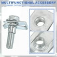 thumbnail image 4 of Uxcell Bolt and U-Nut Extruded U-Nut & Body Bolt Kit Fastener for Automotive Metal Cars Motorcycles M5-0.8, 4 of 6