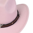 thumbnail image 5 of XZNPDUCQ Kids Sun Hat UPF 50+ Bucket Hats for Boys Girls Childrens Woolen Hat With Upturned Brim Cowboy Hat Head Accessory Solid Color Top Hat Wide Brimmed Hat, 5 of 7