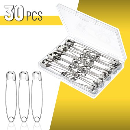 Mr. Pen- Safety Pins, 3 Inch, 30 Pack, Oversize Safety Pin, Large Safety Pins for Clothes