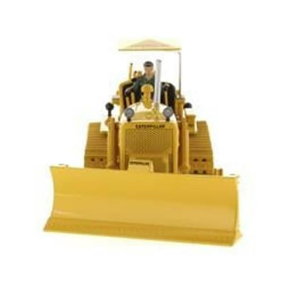 CAT Caterpillar D7C Type Tractor Dozer Yellow with Operator Vintage Series 1-50 Diecast Model Track