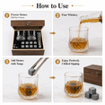 thumbnail image 5 of Kabuer Whiskey Glass Set of 2, Crystal Glasses with Chilling Stones, Perfect Wedding Gift for Couples, 5 of 6