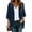 Navy, variant on HUPOM Womens Blouse Button Sleeveless Cardigan Vacation Solid Cardigan For Women Navy 3XL(US:14)