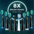 ATMOKO Pack of 6 Electric Toothbrush Replacement Heads, Easy Clean, Gum