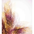 thumbnail image 3 of Modern Art Duvet Cover Set, Psychedelic Floral with Blurry Leaf Visuals and Effects Expressionist, Decorative 2 Piece Bedding Set with 1 Pillow Shams, Twin Size, Yellow Purple, by Ambesonne, 3 of 3