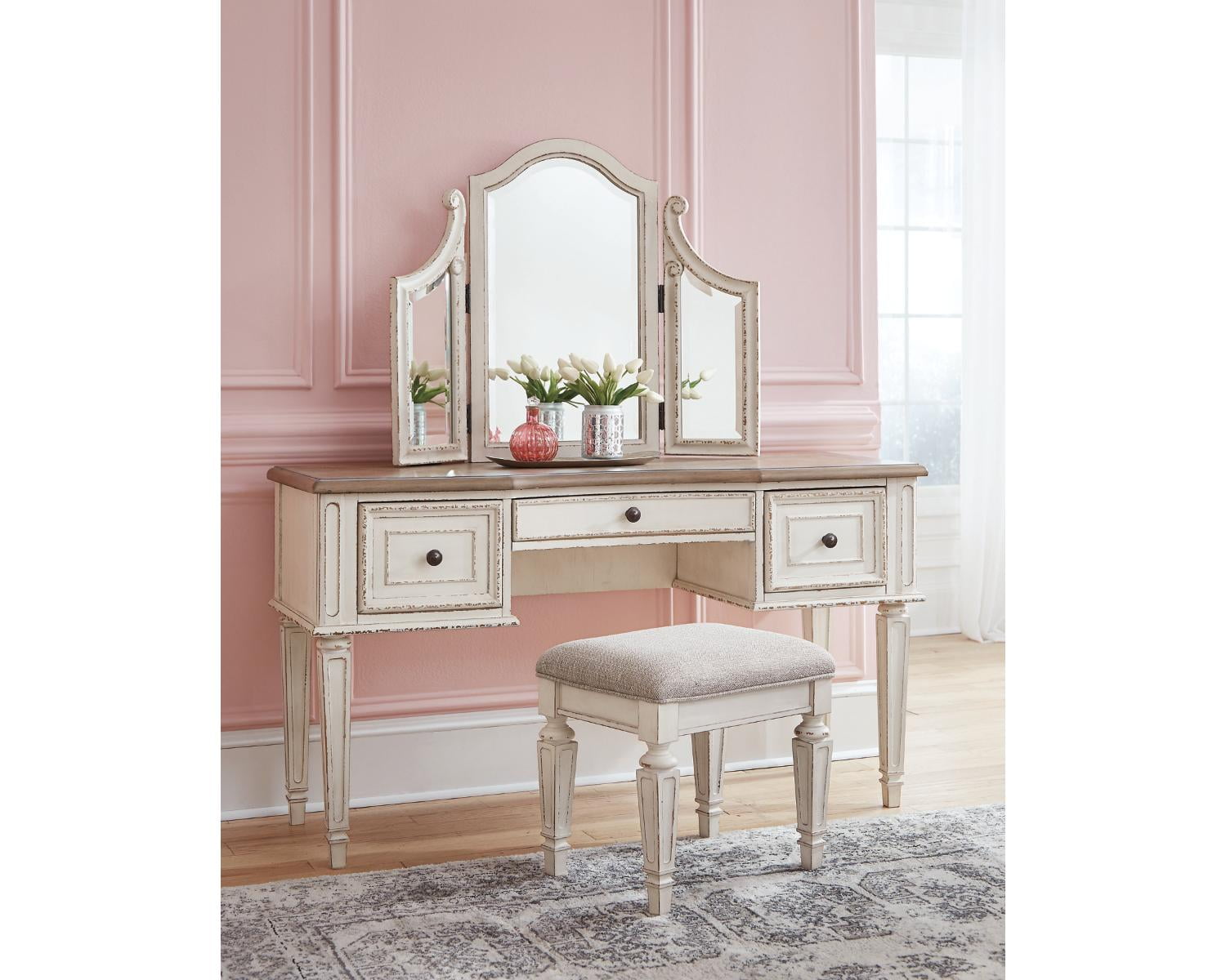 Photo 1 of Signature Design by Ashley® Realyn Bedroom Collection 2-pc. Vanity Set
