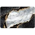 thumbnail image 4 of Super Absorbent Diatomaceous Earth Stone Bath Mat, Black White Golden Marble Quick-Drying Bathroom Carpets,Non Slip Bathtub Floor Mat，Easy to Clean, Simple Kitchen Doormat(Square 40×60cm), 4 of 6