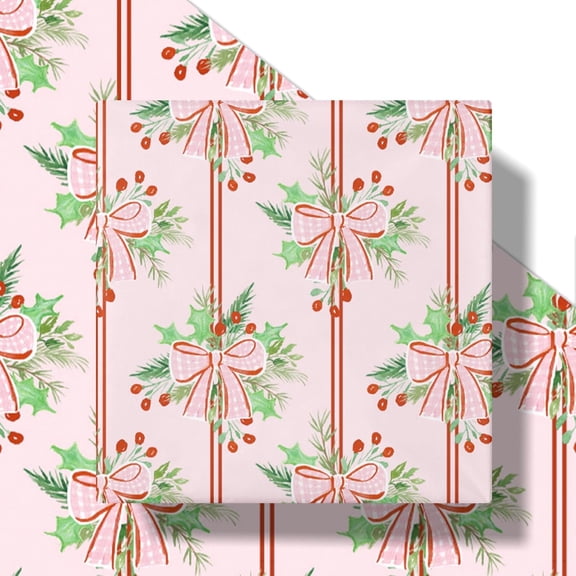 Gift Wrapping Paper Roll 58" x 23", Printed Gift Wrap, Easy Cut & Fold, Durable Paper for Birthday, Holiday, Party and DIY Crafts,1 Roll