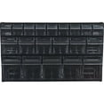 thumbnail image 3 of Deflecto Tilt Bin Interlocking Multi-Bin Storage Organizer 6 Compartment(s) - 4.5" Height x 23.6" Width x 3.6" Depth - Desktop, Desktop - Black - Plastic - 1Each, 3 of 7
