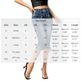 thumbnail image 3 of Levmjia women's cropped jeans, high waisted denim shorts, embroidered side tassel lace up cut pants, summer holiday casual wear, 3 of 5