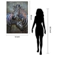 thumbnail image 5 of Empire Art Direct Zebras Hand Painted 3D Metal Wall Art, 48" x 32" x 2.5", Ready to Hang, 5 of 6