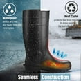 thumbnail image 2 of Goldblatt 100% Waterproof Rubber Boots, All-Purpose Galoshes, Mud/Muck/Construction Rubber Work Boots, Black PVC, Size 10&11, 2 of 7