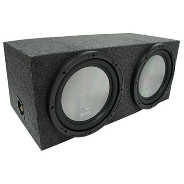 Triple 10" Kicker Subwoofer Package - Sealed Rear-Fire Enclosure With 3 C10 Comp Subs, 900W Peak For Car Audio