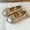 Gold, variant on FSYBOA Girls Dress Shoes Size 2(Big Kids), Closed Toe Soft Soled Fashion Elastic Strap Kids Flat Shoes Silver