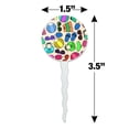 thumbnail image 6 of Colorful Fun Summer Beach Pattern Cupcake Picks Toppers Decoration Set of 6, 6 of 6