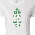 thumbnail image 4 of Inktastic Keep Calm and Mow on Zero Turn Women's T-Shirt, 4 of 5