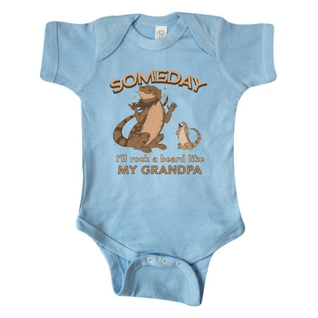 

Inktastic Someday I ll Rock A Beard Like My Grandpa-Bearded Dragons Gift Baby Boy or Baby Girl Bodysuit