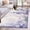 MediumPurple SkyBlue, variant on Round Area Rug 6 Ft, Lavender Non Slip Area Rugs for Living Room, Pastoral Pastel Purple Pink Wildflower Washable Low Pile Circle Floor Carpet for Indoor Dining Room Bedroom Nursery Decor