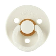 Itzy Ritzy Natural Rubber Infant Pacifiers; for Ages 0 - 6 Months; 2-Pack of Coconut & Toast