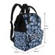 thumbnail image 2 of Disketp Tropical Leaves Mochila de Pañales de Gran Capacidad con Múltiples Bolsillos, Mochila de Viaje Multifuncional para Bebé, Unisex, Moderna y Resistente, 2 of 6
