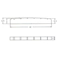 thumbnail image 4 of Esquirla Electric Guitar Bass Slotted Nut Musical Instrument Accessory for ST Guitar, 4 of 8