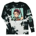 thumbnail image 4 of Demon Slayer Mens' Tanjiro Kamado Kanji Tie-Dye Long Sleeve Adult T-Shirt, 4 of 4