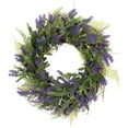 thumbnail image 2 of Northlight Lavender and Spring Foliage Artificial Floral Wreath - 24", 2 of 6