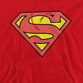 thumbnail image 2 of Superman Classic Logo Unisex Adult Pull-Over Heather Hoodie, 3X-Large, Red, 2 of 4