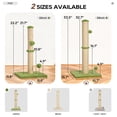 thumbnail image 2 of NiamVelo 22'' Cat Scratching Post Kitten Scratcher Sisal Cat Scratcher Scratch Posts with Hanging Balls for Kittens or Smaller Cats ( Green ), 2 of 7