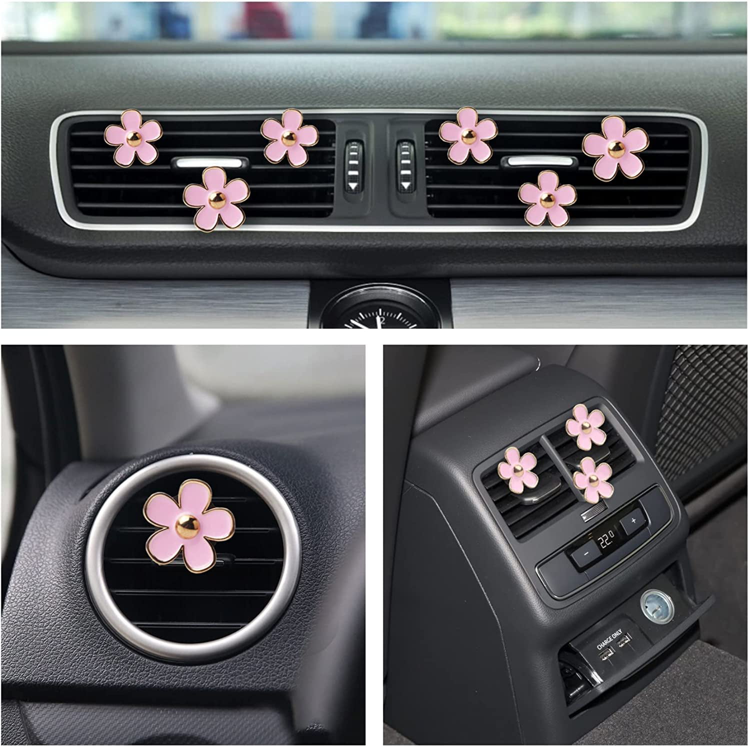 Heiheiup Cute Car Charms Auto Accessories Interior Girl Colorful Car  Dashboard Decorations Aromatherapy Car Scents Air Decorations Clip Gifts  House Oil 