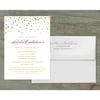 Gold Dots Deluxe Birthday Invites