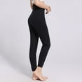 thumbnail image 6 of ZhiZhuang Women's Cotton Solid Basic High Waist Elastic Stretch Jersey Full Length Leggings, 6 of 6