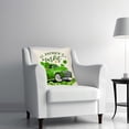 thumbnail image 4 of Funda de almohada para el Día de San Patricio | Funda de cojín decorativa trébol verde | Rectángulo de 17x17 pulgadas | Lino de algodón | Impresión a doble cara | Cremallera invisible | Sofá Sofá, 4 of 7