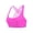 Hot Pink, variant on Women's Sports Bra Plus Size Ice Silk Beautiful Back Yoga Fitness Sports Bra Underwear Wireless Bras for Women Pink XL