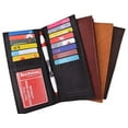 thumbnail image 2 of Slim Leather ID/Credit Card Holder Long Wallet with Pen holder, 2 of 23