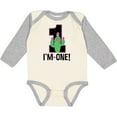 thumbnail image 3 of Inktastic 1st Birthday Cactus Cute Girls 1 Year Old Girls Long Sleeve Baby Bodysuit, 3 of 5