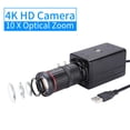 thumbnail image 4 of Riwcyla 4K HD Computer USB Webcam 10X Optical Zoom Manual Focus Auto Exposure Compensation Comaptible with Window XP710 Linux Android & Play with Microphone Tripod for Video Conference Online Te, 4 of 6