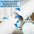 thumbnail image 4 of Manguera de aire acondicionado portátil, manguera de escape extensible para aire acondicionado portátil con rosca en sentido antihorario, construcción de polipropileno flexible y duradera para, 4 of 5