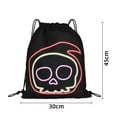 thumbnail image 4 of Halloween Drawstring Bags Pumpkin Backpack Birthday Party Supplies for Kids Party Favors Gift Wrap Bags 11.8 x 18 Inch for Halloween night, 4 of 7