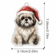 thumbnail image 3 of Kitchen Mats and Rugs Cute Dog Christmas Acrylic Flat Christmas Tree Pendant Home Decoration Gift, 3 of 3