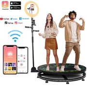 68cm/26.8 360 Photo Booth Machine for 1-2 People Parties,MWE 360 Selfie Automatic Slow Motion Spin Video Booth with Honeycomb Case