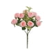 thumbnail image 2 of Rosas artificiales de seda | 10 rosas artificiales realistas para bodas y decoración del hogar | Ramo de tela para jarrones, fiestas y San Valentín, 2 of 6