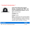 thumbnail image 2 of Center Drive Shaft Center Support Bearing - Compatible with 1988 - 1997 Ford F-53 Motorhome Chassis 7.5L V8 1989 1990 1991 1992 1993 1994 1995 1996, 2 of 2