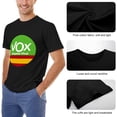 thumbnail image 6 of Spain Vox Dashing Men's Cotton Short Sleeve HD Print Tee for Casual T-Shirt Crew Neck Top Black 3XL, 6 of 7