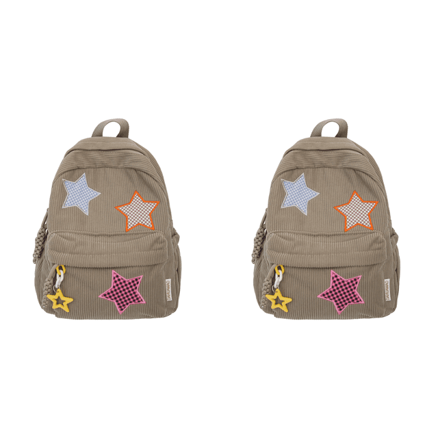 Mochila Pana Con Kawaii para Mujer Escolar (caqui)