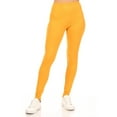 thumbnail image 3 of MOA Collection Women's Essential Full Length Leggings - Solid Color with Elastic Waistband, 3 of 6