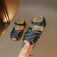 thumbnail image 6 of Pandaie Toddler Girl Sandals Easter Summer Dress Shoes Lightweight Open Toe Beach Open Toe Princess Flat, 6 of 7