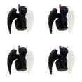thumbnail image 2 of Resin Halloween Cat Figurine – Witch Hat Moon Pumpkin Statue for Tabletop, Mantel, Shelf, Desk, and Cake Decor (Set of 4), 2 of 5