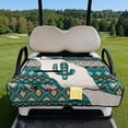 thumbnail image 2 of Pzuqiu Geometric Golf Cart Seat Cover Universal Fit Golf Cart Seat Covers, Washable Easy to Install and Clean Quilted Golf Cart Seat Covers, 2 of 9