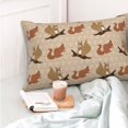 thumbnail image 4 of Honeii Squirrel nut backgrounds Print Pillow Cases,Plush Throw Pillow Covers,Decorative Pillowcase for Sofa, Couch, Living Room-14"x20", 4 of 6